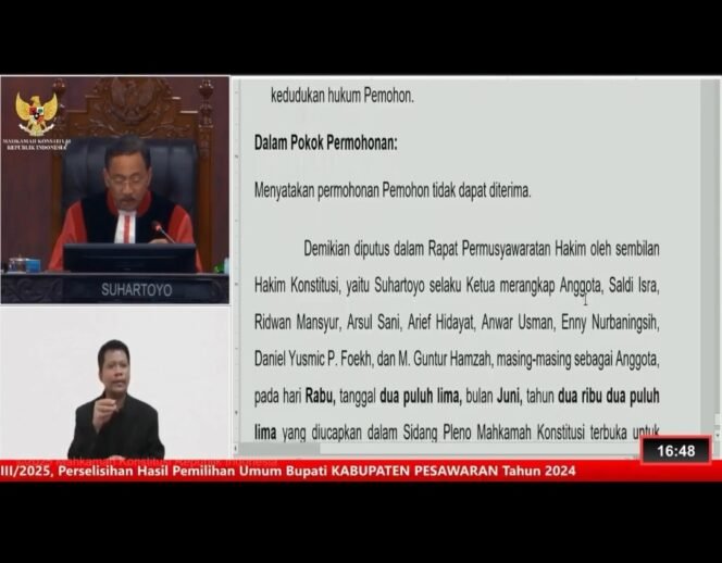 
					Nanda–Anton Menang Sah! MK Tolak Gugatan Supri–Suri